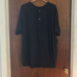 Faded Glory 2XL (50-52) Black Short Sleeved Me's Polo
